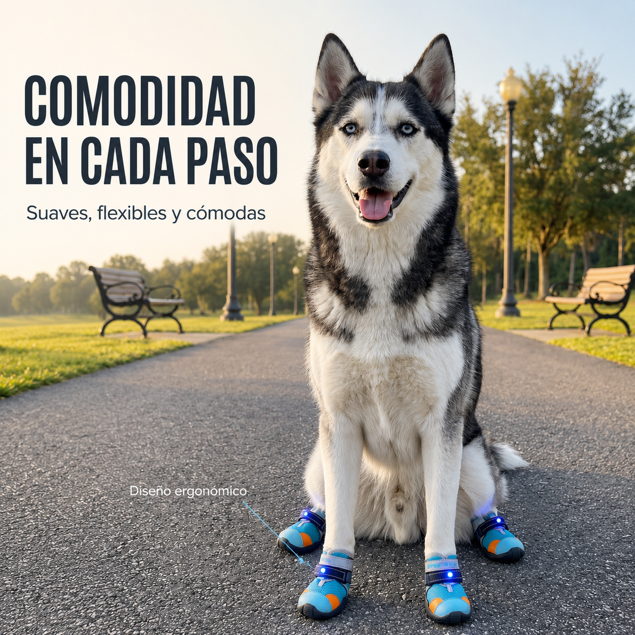 Botas para Perro con Luces LED